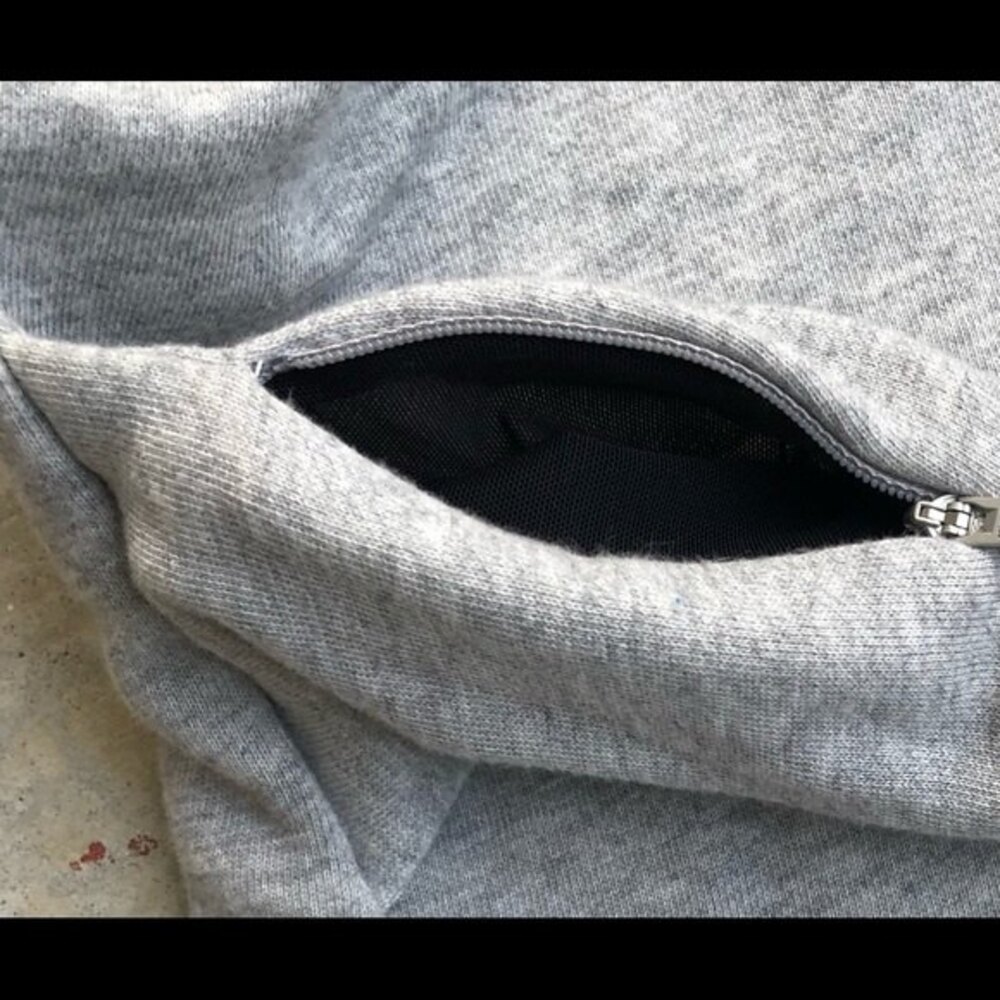 Athleta Embrace Sweatshirt Mini Dress Gray Tie Waist Short Sleeve XS - Picture 6 of 6